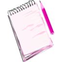 download Notepad Pencil clipart image with 270 hue color