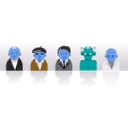 download Strange Personal Icons clipart image with 180 hue color