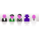 download Strange Personal Icons clipart image with 270 hue color