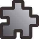 download Icon Puzzle Grey clipart image with 180 hue color