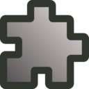 download Icon Puzzle Grey clipart image with 270 hue color