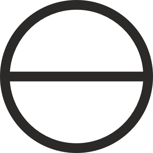 Circle With Horizontal Diameter