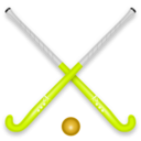 download Hockey Stick Ball clipart image with 45 hue color