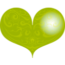 download Red Heart clipart image with 225 hue color