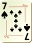 Ornamental Deck 7 Of Spades