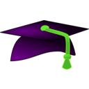 download University Hat clipart image with 45 hue color