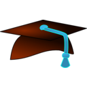 download University Hat clipart image with 135 hue color