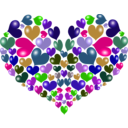 download Red Heart clipart image with 270 hue color