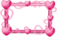Pink Hearts Frame