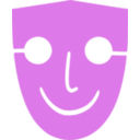 download Human Face Mask clipart image with 270 hue color