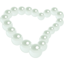 download Pearl Heart clipart image with 90 hue color