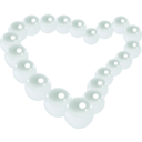 download Pearl Heart clipart image with 135 hue color