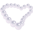 download Pearl Heart clipart image with 225 hue color