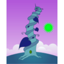 download Beanstalk clipart image with 90 hue color