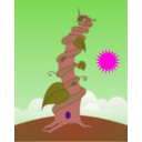 download Beanstalk clipart image with 270 hue color