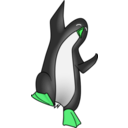 download Penguin clipart image with 90 hue color