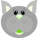 download Cat clipart image with 90 hue color