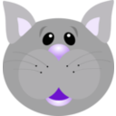 download Cat clipart image with 270 hue color