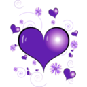 download Red Heart clipart image with 270 hue color