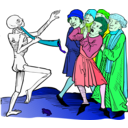 download Dance Macabre 4 clipart image with 135 hue color