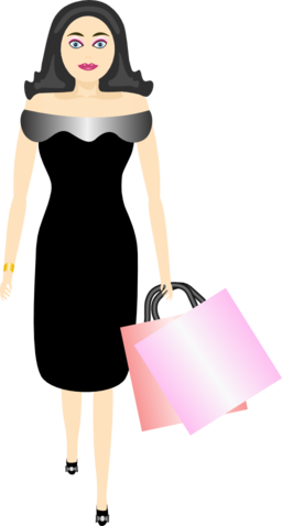 Glamour Girl Shopping
