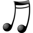 download Double Note Two clipart image with 90 hue color