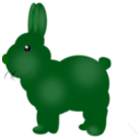 download Chocolate Bunny clipart image with 135 hue color