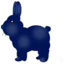 download Chocolate Bunny clipart image with 225 hue color