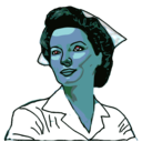 download Nurse Recruit clipart image with 180 hue color