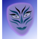 download Mascara O clipart image with 180 hue color