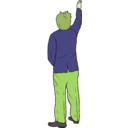 download Jamie Oshea Reaching clipart image with 45 hue color