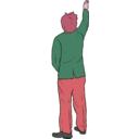download Jamie Oshea Reaching clipart image with 315 hue color