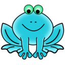 download Frog clipart image with 90 hue color