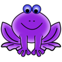 download Frog clipart image with 180 hue color