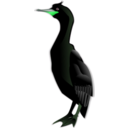 download Cormorant clipart image with 90 hue color