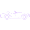 download Shelby Cobra Blueprint clipart image with 270 hue color