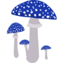 download Mushrooms 4 clipart image with 225 hue color