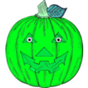 download Pumpkin Face clipart image with 90 hue color