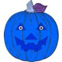 download Pumpkin Face clipart image with 180 hue color