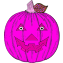 download Pumpkin Face clipart image with 270 hue color