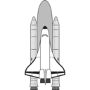 download Nasa Space Shuttle clipart image with 315 hue color