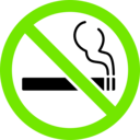 download No Smoking Sign clipart image with 90 hue color