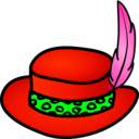 download Pimp Hat clipart image with 90 hue color