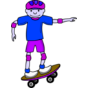 download Skateboardboy clipart image with 225 hue color