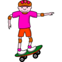 download Skateboardboy clipart image with 315 hue color