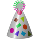 download Party Hat clipart image with 315 hue color