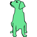 download Dog Simple Drawing clipart image with 90 hue color