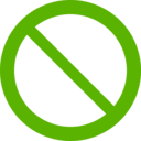 download Prohibition Sign clipart image with 90 hue color