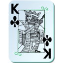 download Guyenne Deck King Of Clubs clipart image with 135 hue color