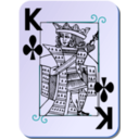 download Guyenne Deck King Of Clubs clipart image with 180 hue color